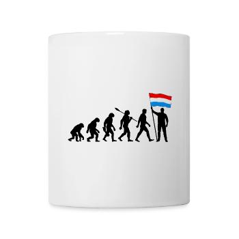 Luxemburg - Evolution - Flagge - Nation - Tasse - Weiß - Vorne