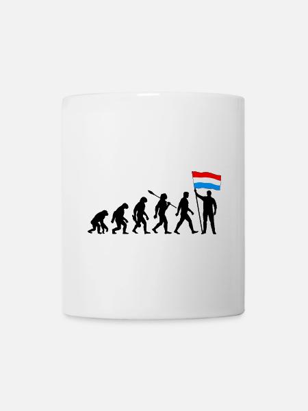 Luxemburg - Evolution - Flagge - Nation - Tasse - Weiß