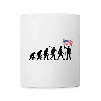 America - USA - Evolution - Flag - Nation - Mug - white - Front