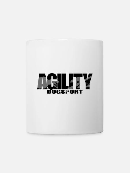 AGILITY 3 Hundesport Wilsigns Hund Hundemotiv - Mug blanc - blanc