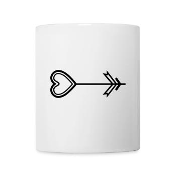 Heart Arrow - Mug - white - Front