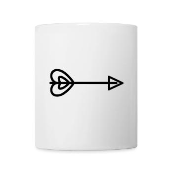 Heart Arrow - Mug - white - Front