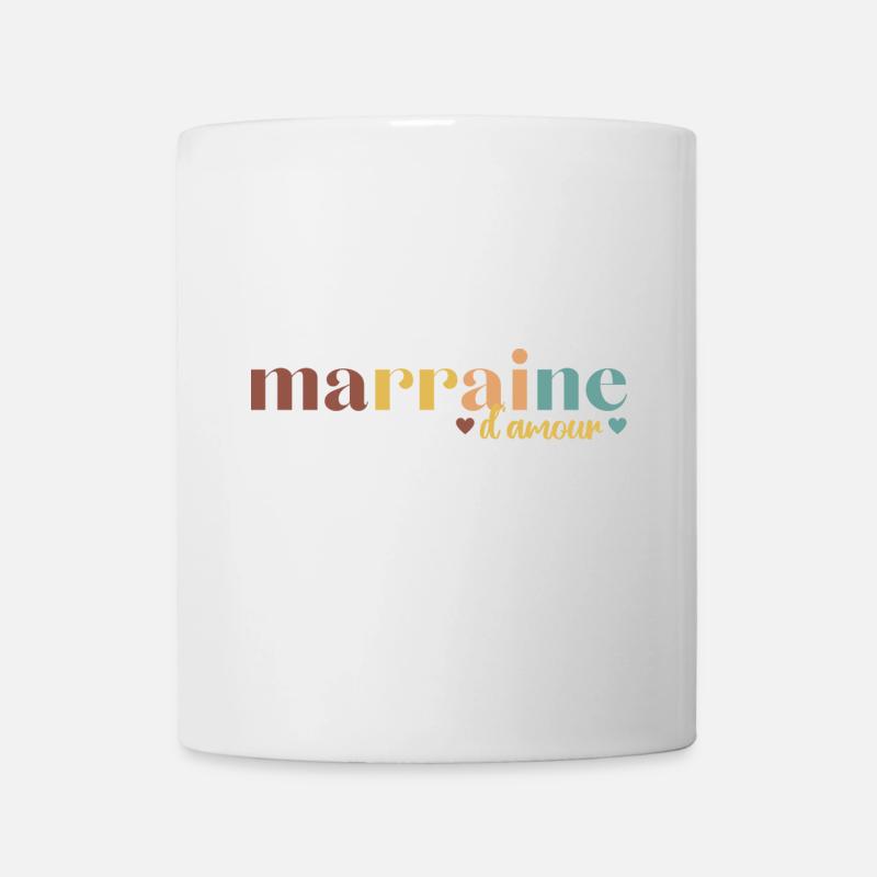 Marraine d' amour cadeau pour marraine - Mug blanc - blanc