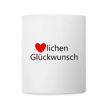 Geburtstag Glückwunsch Geschenk - Tasse - Weiß - Vorne