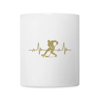 Eishockey Herzschlag - Tasse - Weiß - Vorne
