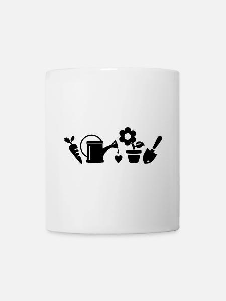 Für Gartenliebhaber - Motive aus der Gartenarbeit - Tasse - Weiß
