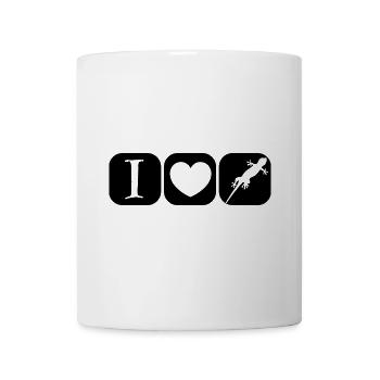 J’aime les lézards reptiles les lézards les amoureux - Mug blanc - blanc - Devant