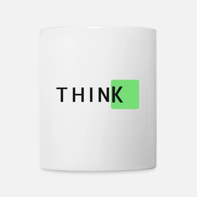 ThinkK Green Block Typo - Mug - white
