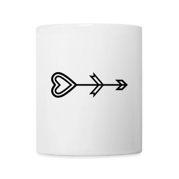 Heart Arrow - Mug - white - Front