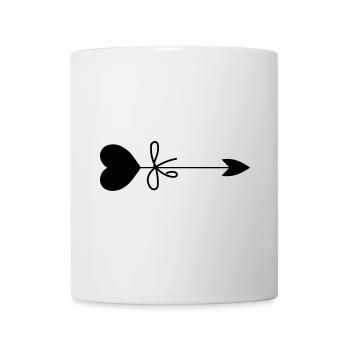 Heart Arrow - Mug - white - Front