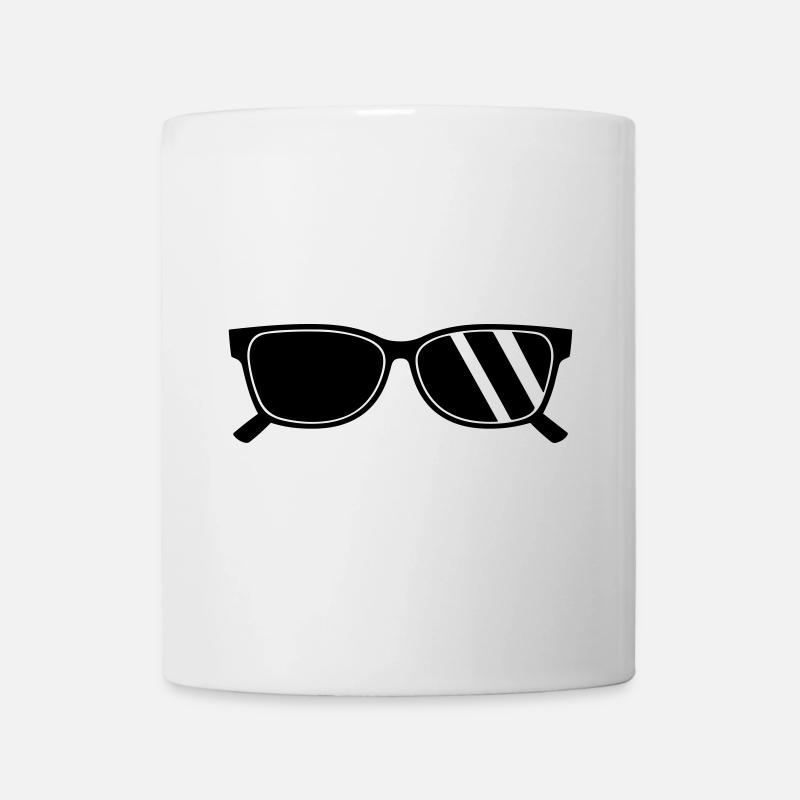lunettes de soleil - Mug blanc - blanc