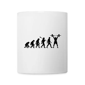 Evolution - Haltérophilie - Musculation - Mug blanc - blanc - Devant