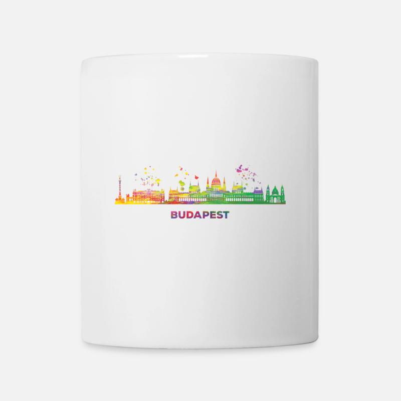 Budapester Skyline Budapest - Mug blanc - blanc