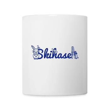 Skihase. Skihaserl. Ski fahren. Wintersport. - Tasse - Weiß - Vorne