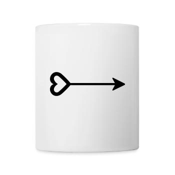 Heart Arrow - Mug - white - Front
