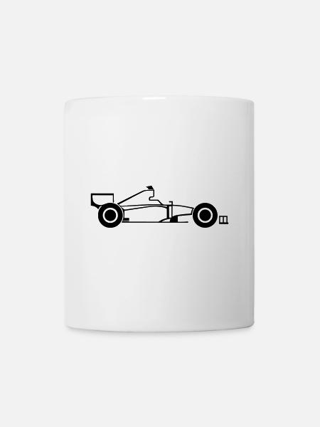 Voiture de course - Mug blanc - blanc