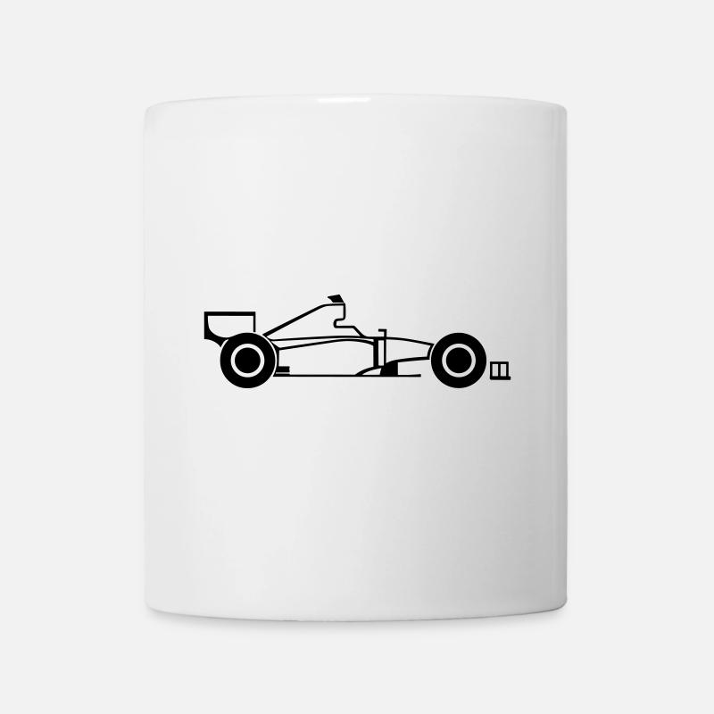 Voiture de course - Mug blanc - blanc