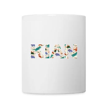 KIAN - Schöner Jungen Name mit Dinosaurier - Tasse - Weiß - Vorne