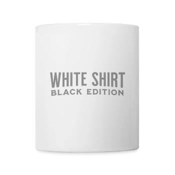 White Shirt - Black Edition - Tasse - Weiß - Vorne