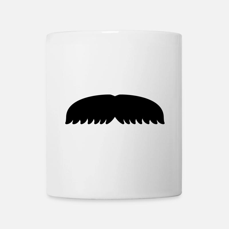 Schnurrbart Haare Flügel November Geschenk - Tasse - Weiß