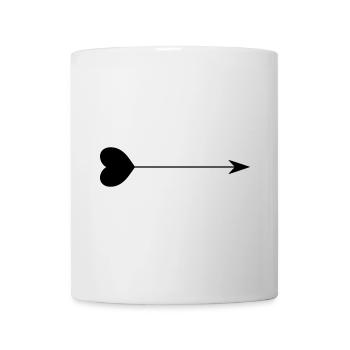 Heart Arrow - Mug - white - Front