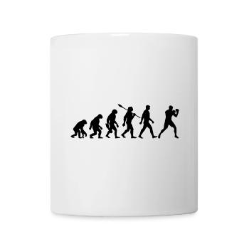 Evolution - Boxen, Kampfsport, Boxtraining - Tasse - Weiß - Vorne