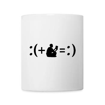 Reading Makes Me Happy, Happiness Formula - Mug - white - Front