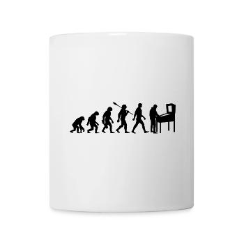 Evolution - Pinball - Flipper - Automat - Tasse - Weiß - Vorne