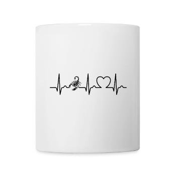 Scorpio - Poison Stinger - Pulse - Heart Curve - ECG - Mug - white - Front