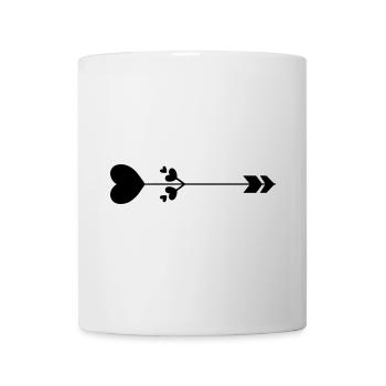 Heart Arrow - Mug - white - Front