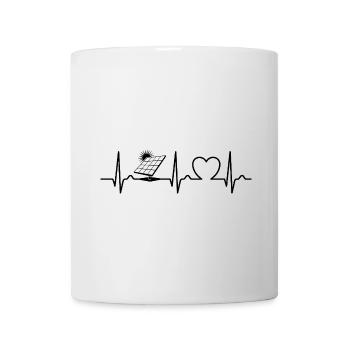 Photovoltaics - Solar Energy - ECG Curve - Pulse - Mug - white - Front