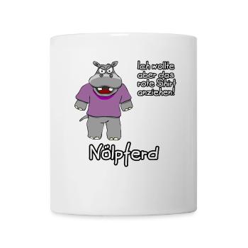 Nölpferd - Tasse - Weiß - Vorne