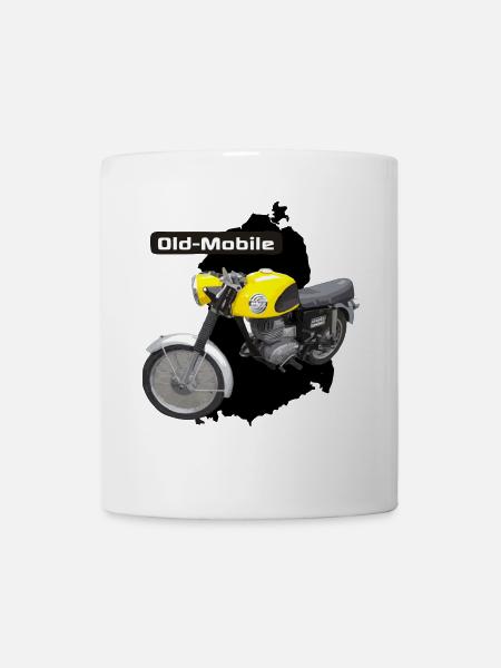 MZ ETS 250 Trophy Sport Old-Mobile - Tasse - Weiß