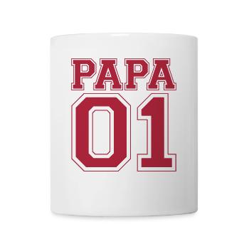 Papa numéro 01 - Mug blanc - blanc - Devant