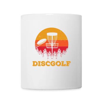 Frisbee Vintage Disc Golf Throwing Disc Gift - Mug - white - Front