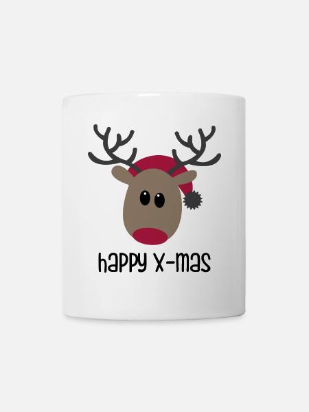 Happy Christmas - Tasse - Weiß