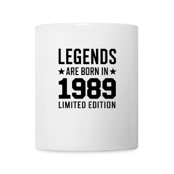 Les légendes sont nées en 1989 Édition limitée - Mug blanc - blanc - Devant