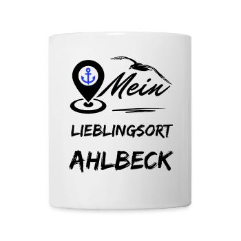 Ahlbeck my favorite place-Baltic Sea resort Ahlbeck-Möwe - Mug - white - Front