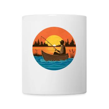 Mann Fischer Boot See Fischer Geschenk Fischer Mann# - Tasse - Weiß - Vorne