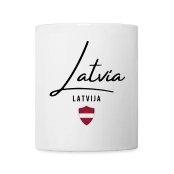 Latvian flag, Latvian pride - Mug - white - Front