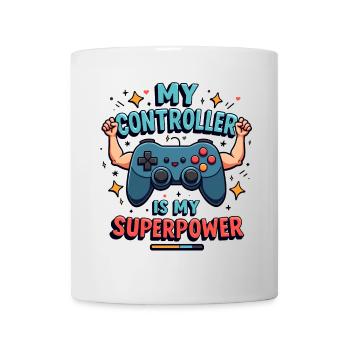 Gaming-Controller Superpower Design - Tasse - Weiß - Vorne