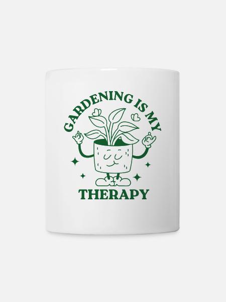 Gardening is my Therapy - Mug - white