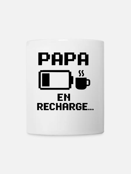 PAPA AUF AUFFÜLLUNG... - Tasse - Weiß