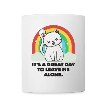 It's a Great Day to Leave me Alone - Mug - white - Front