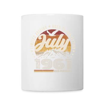 juillet 1961 Cadeau 64e Anniversaire juillet 1961 - Mug blanc - blanc - Devant