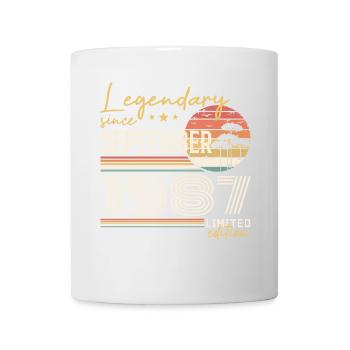 September 1987 Geboren September 1987 September 1987 - Tasse - Weiß - Vorne