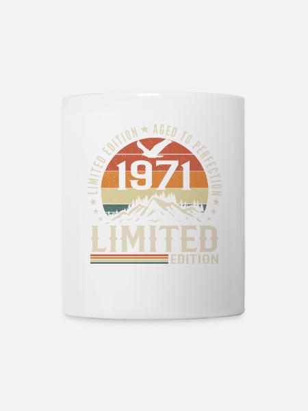 Cadeau Anniversaire 1971 - Vintage 1971 Rétro 1971 - Mug blanc - blanc