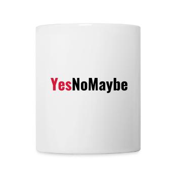 Yes No Maybe Engagement Love Gift - Mug - white - Front