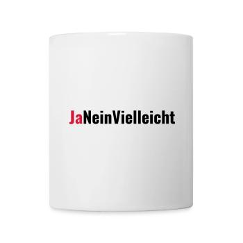 Ja Nein Vielleicht Heiratsantrag Geschenk - Tasse - Weiß - Vorne