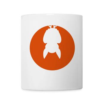 Mond Fledermaus Halloween - Tasse - Weiß - Vorne